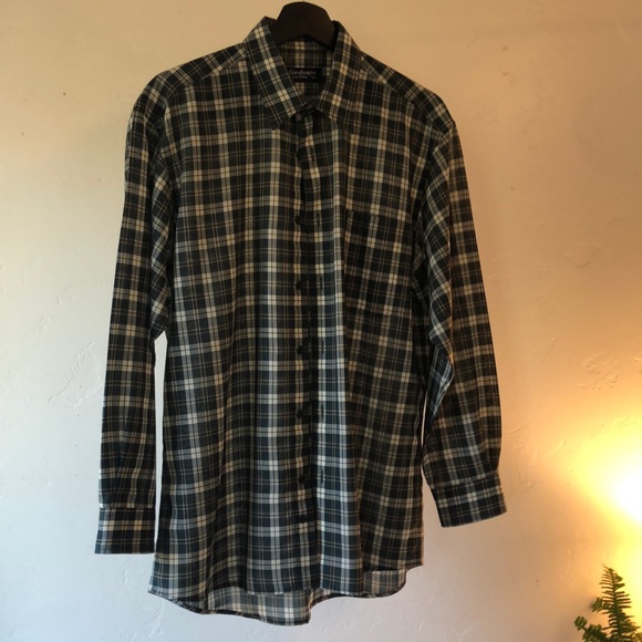 Vintage Yves Saint Laurent Plaid button up. - Picture 2 of 4